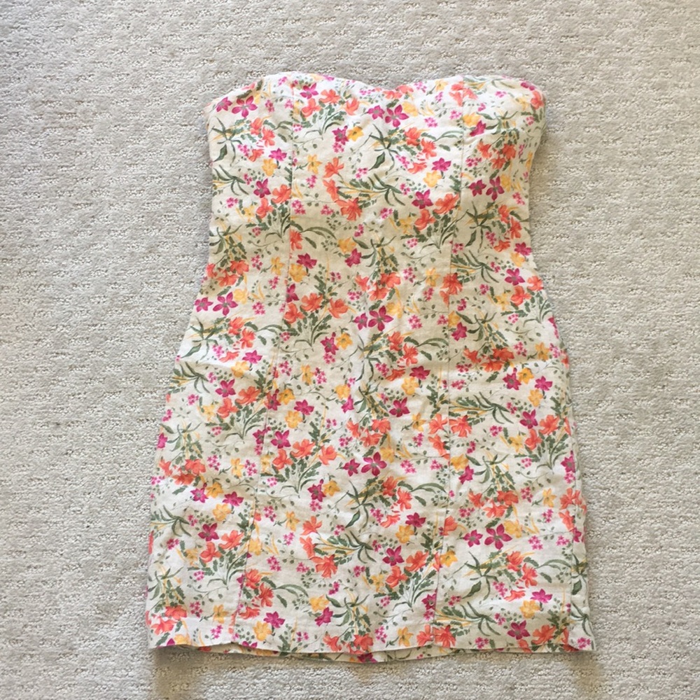 Floral Tube Mini Dress